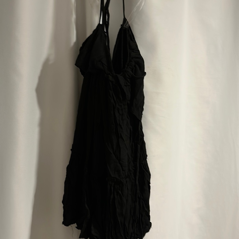 Black Halter Sun dress